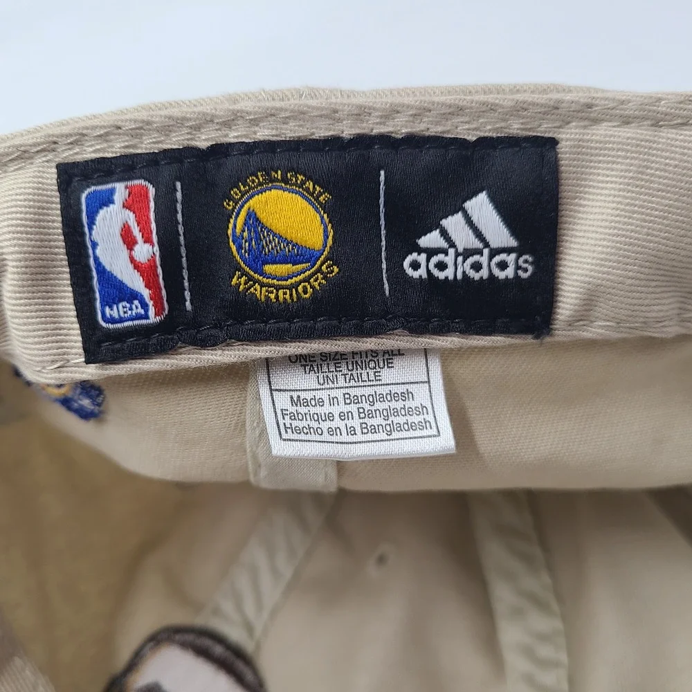 Golden State Warriors‎ Hat Strapback Adidas Beige NBA Basketball Stephen Curry